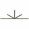 Ekena Millwork Saratoga Smooth Timber Gable Bracket, Douglas Fir, 108"W x 45"H x 1 1/2"D x 3 1/2"F, 10/12 Pitch GBW108X45X0204SAR00SDF - alternate 2
